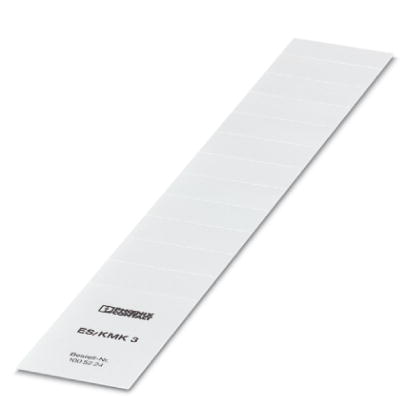 ES/KMK 3    Insert strips for cable markers KMK 3 and KMK 4, perforated, 10-section, for labeling with M-PEN or CMS system, lettering field: 40 x 17 m
