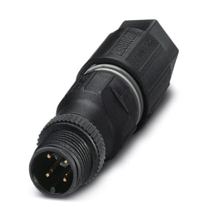 SACC-M12MS-4QO-0,75    Sensor/actuator connector, plug, straight, 4-pos., M12, A-coded, QUICKON-ONE, plastic knurl, cable diameter max. 8 mm