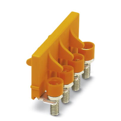 SB 4-8-T    Cross connector/jumper for modular terminal block, Number of positions: 4, Color: orange