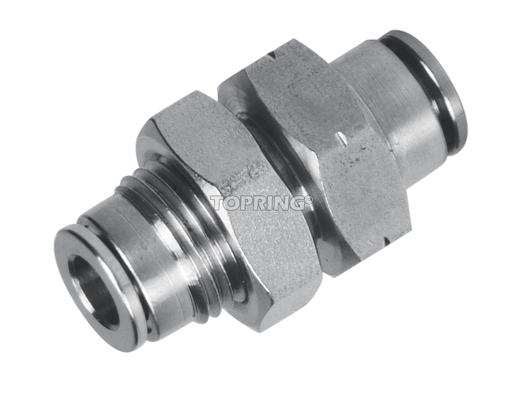 Union de cloison 1/4 Inox TOPFIT